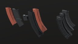 Low-Poly AK mags