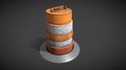 traffic barrier barrel