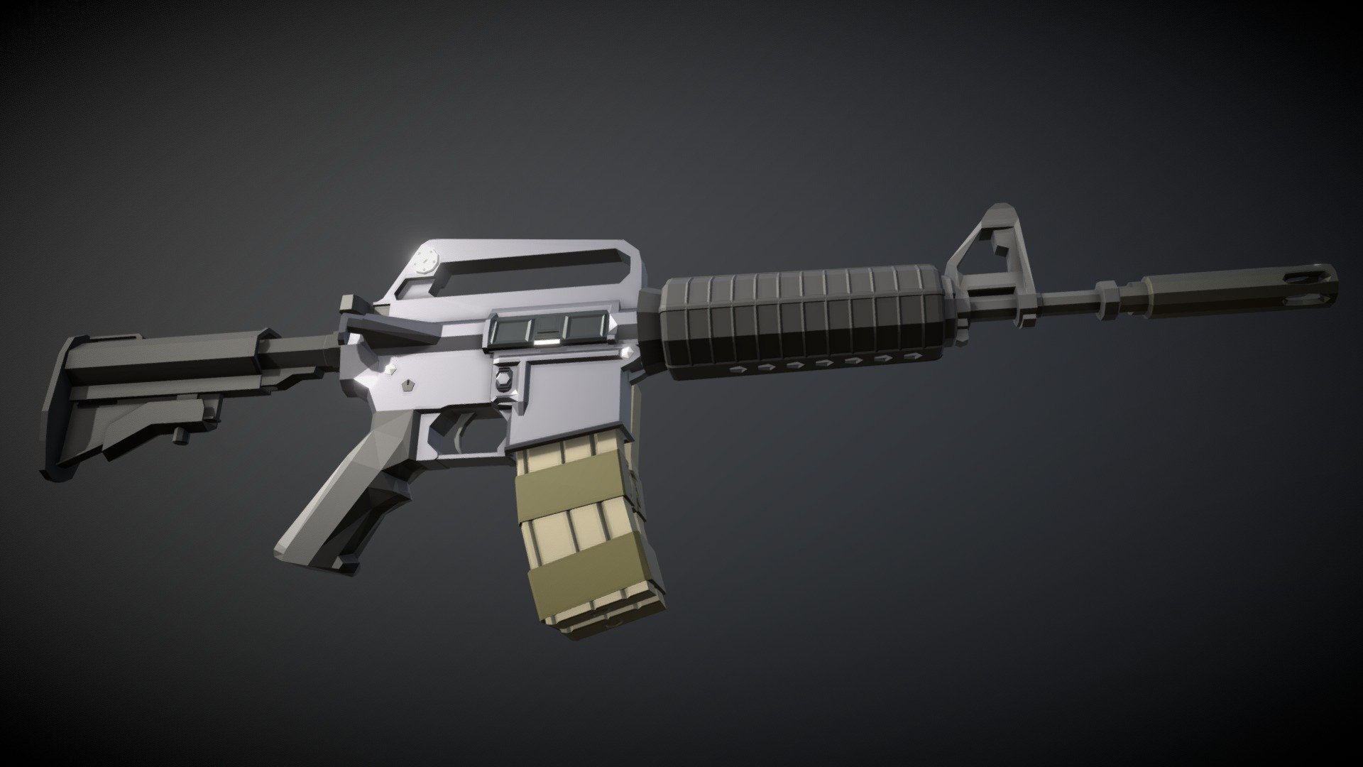 Low-Poly Colt 723 3d model