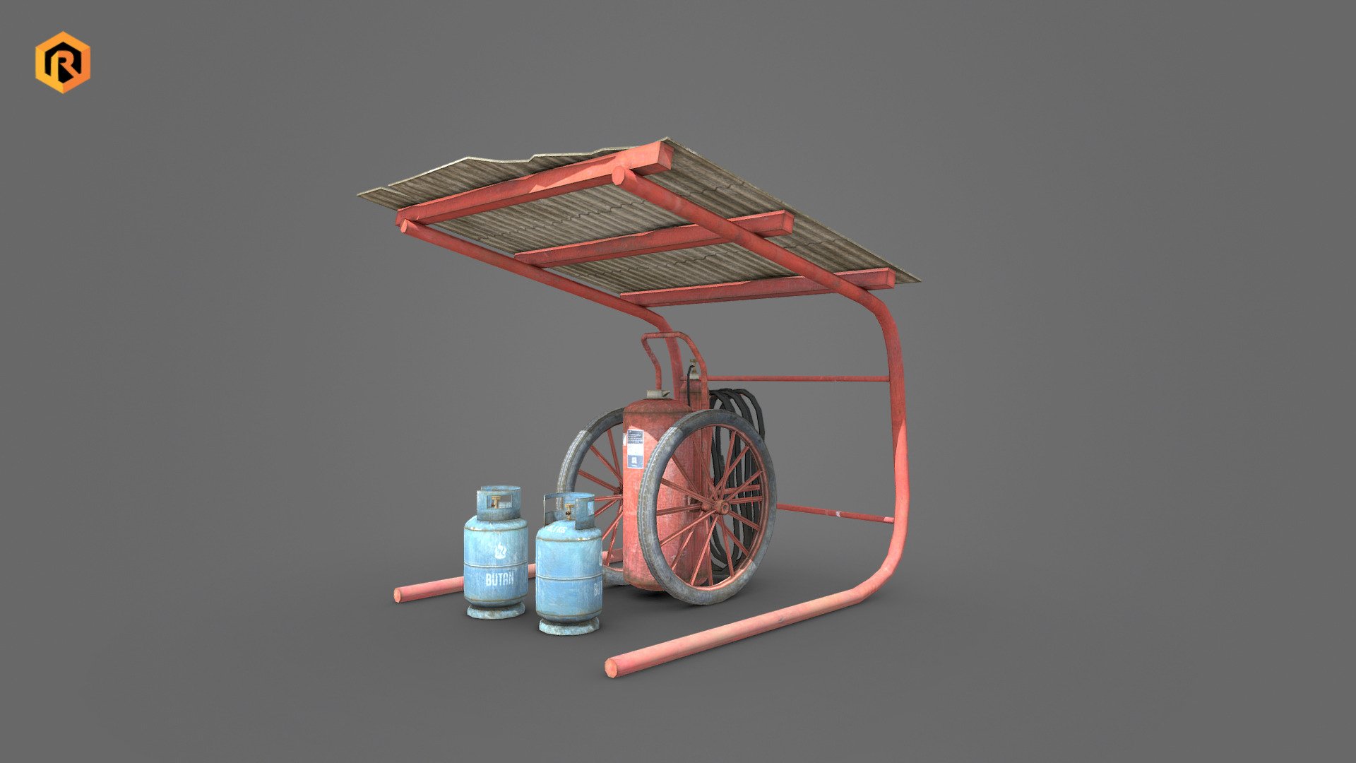 Fire Extinguisher 3d model