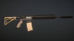 Low-Poly L119A2 Rifle