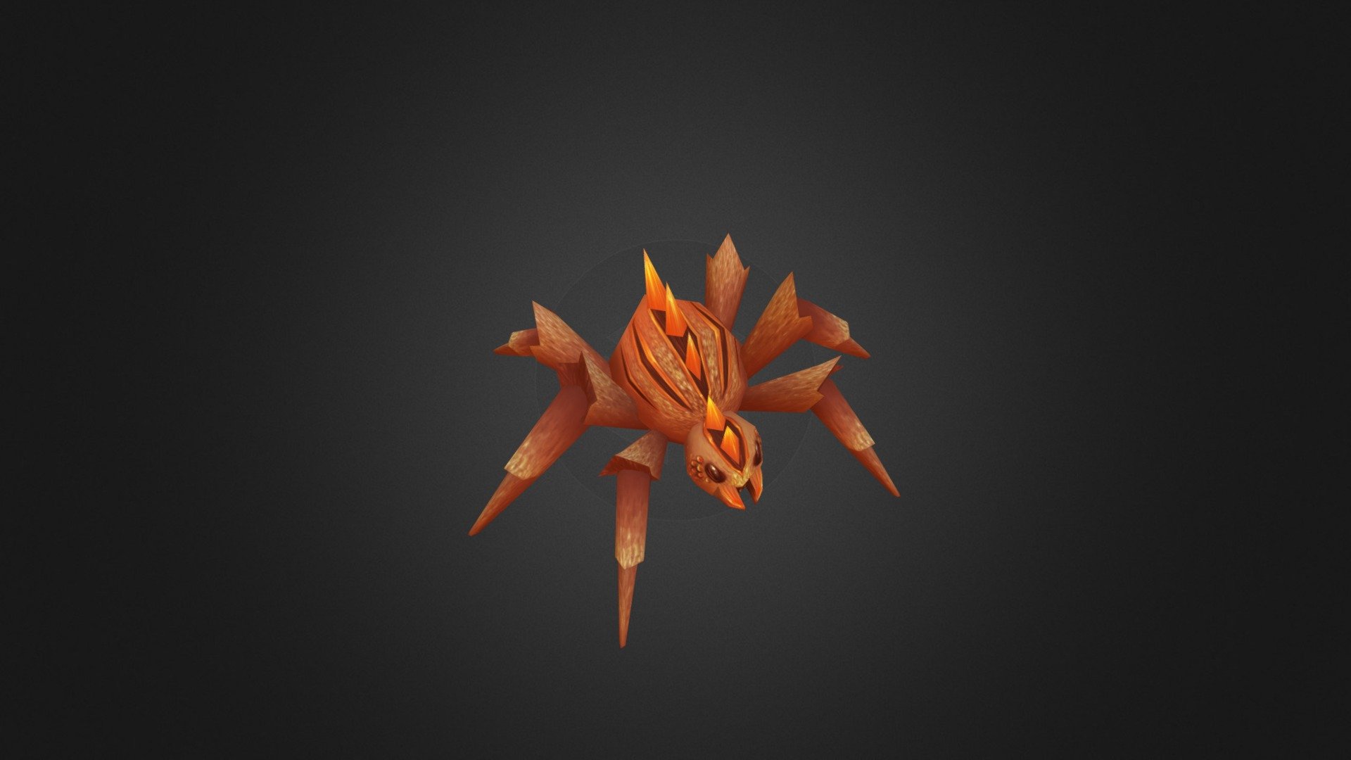 Spider. Low Poly 3d model