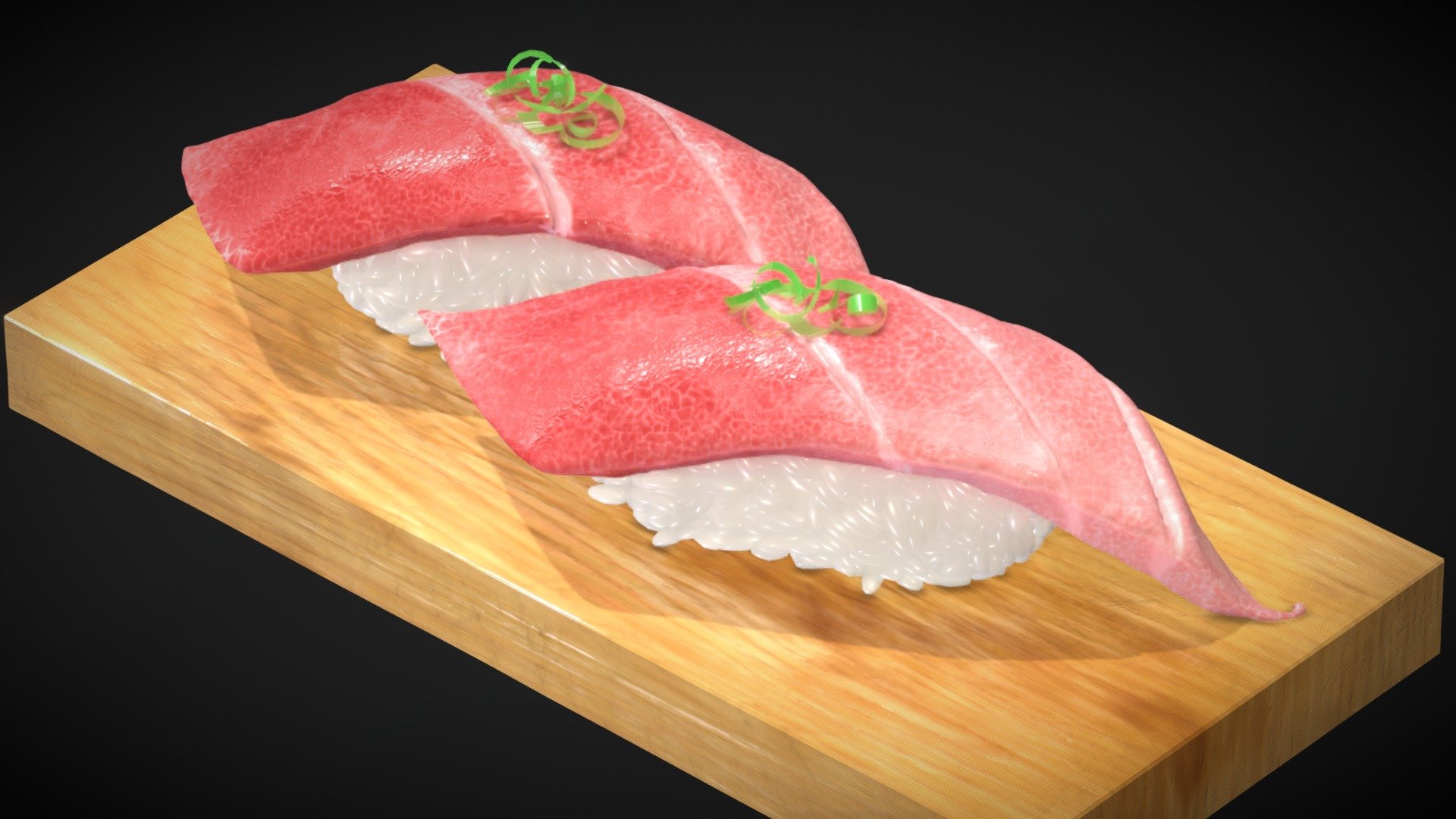 Toro sushi 3d model