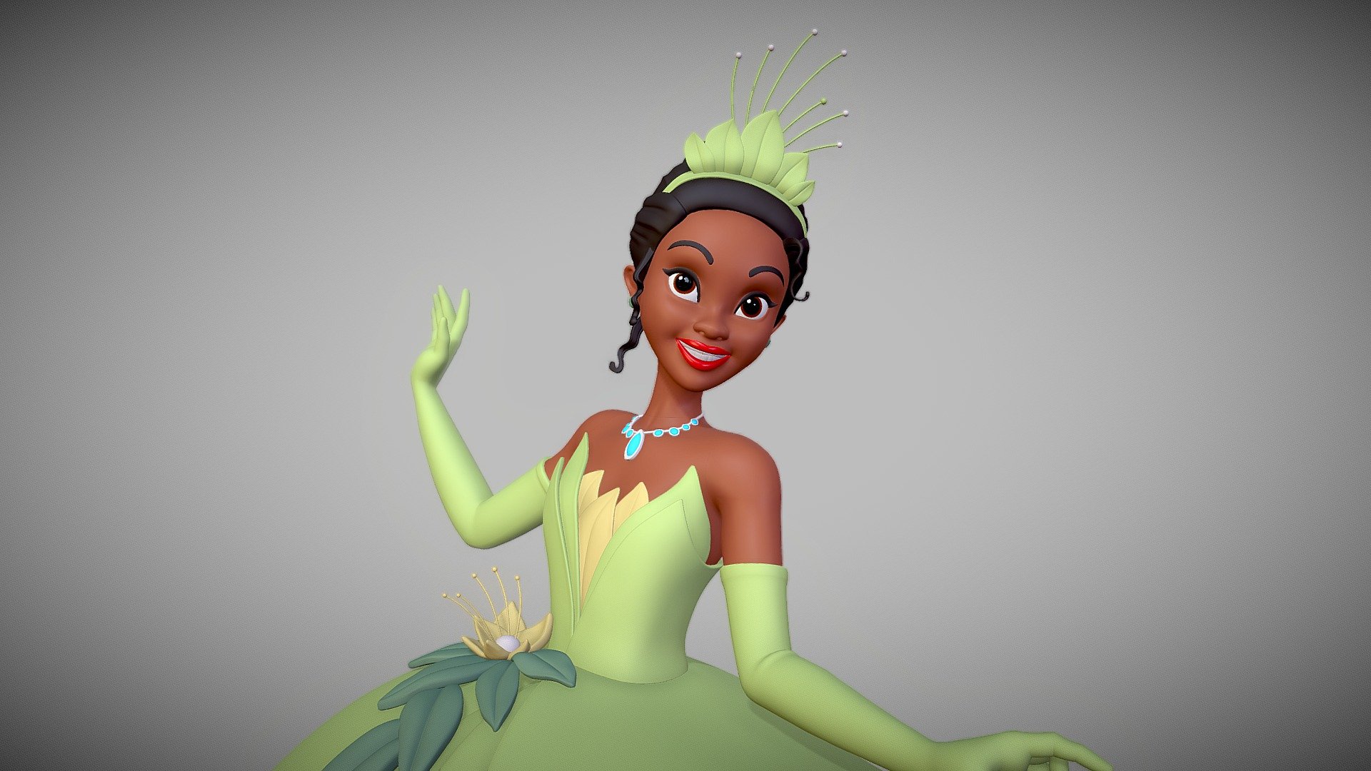 Princess Tiana 3d model