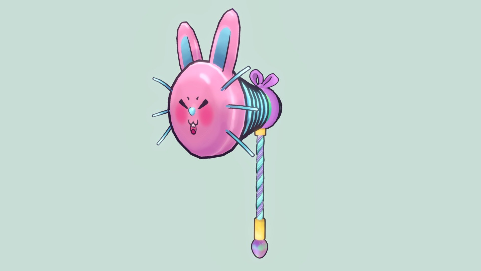 Super Bunny Bounce Mallet 🐰✨ 3d model