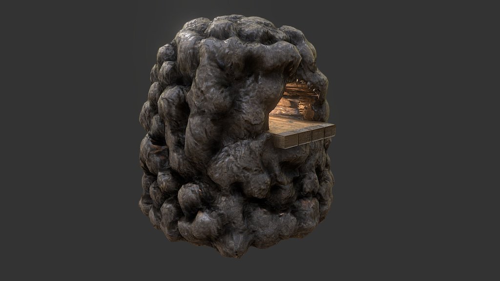 Primitive Furnace 3d model