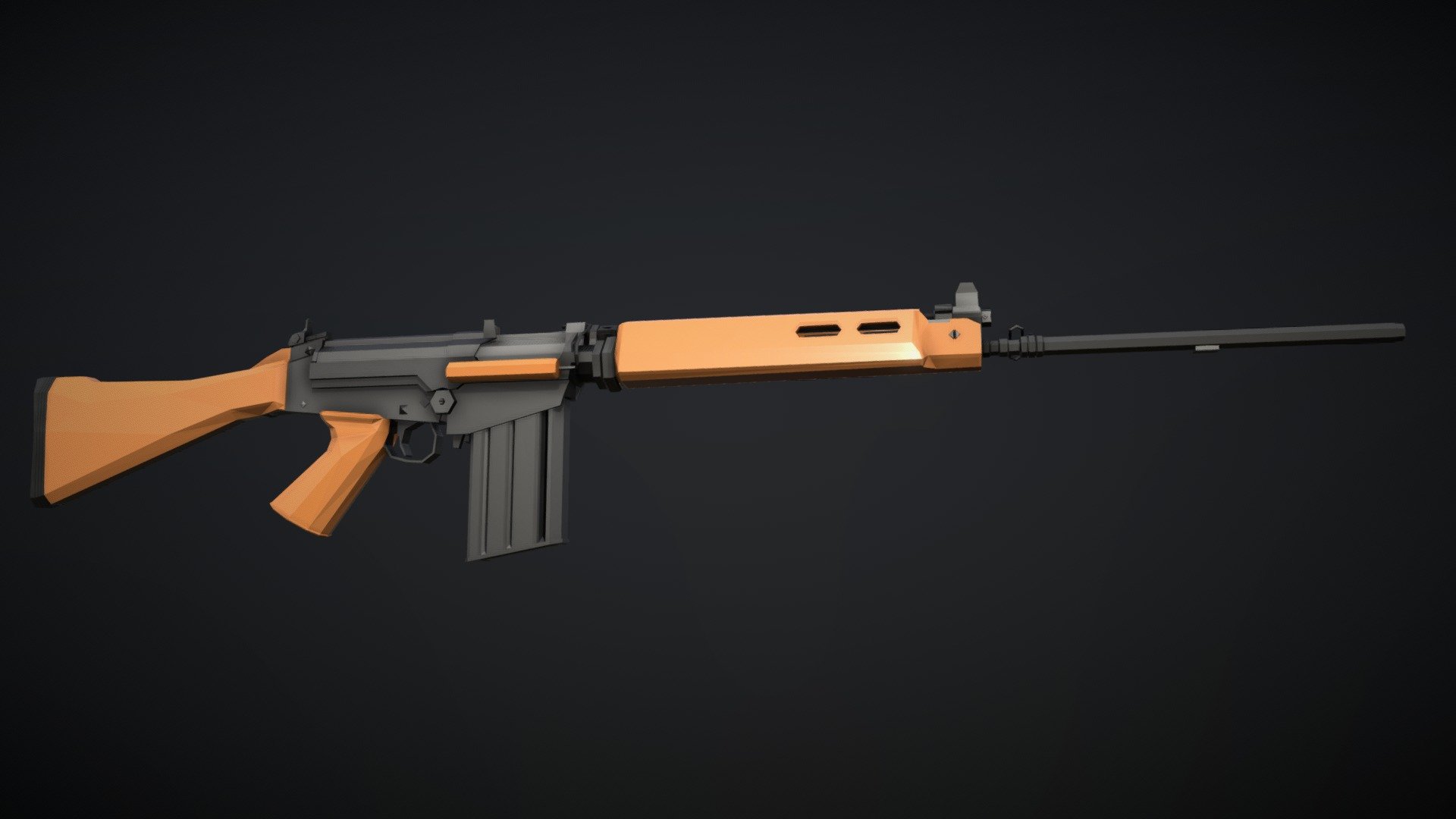 Low-Poly FN X8E1 3d model