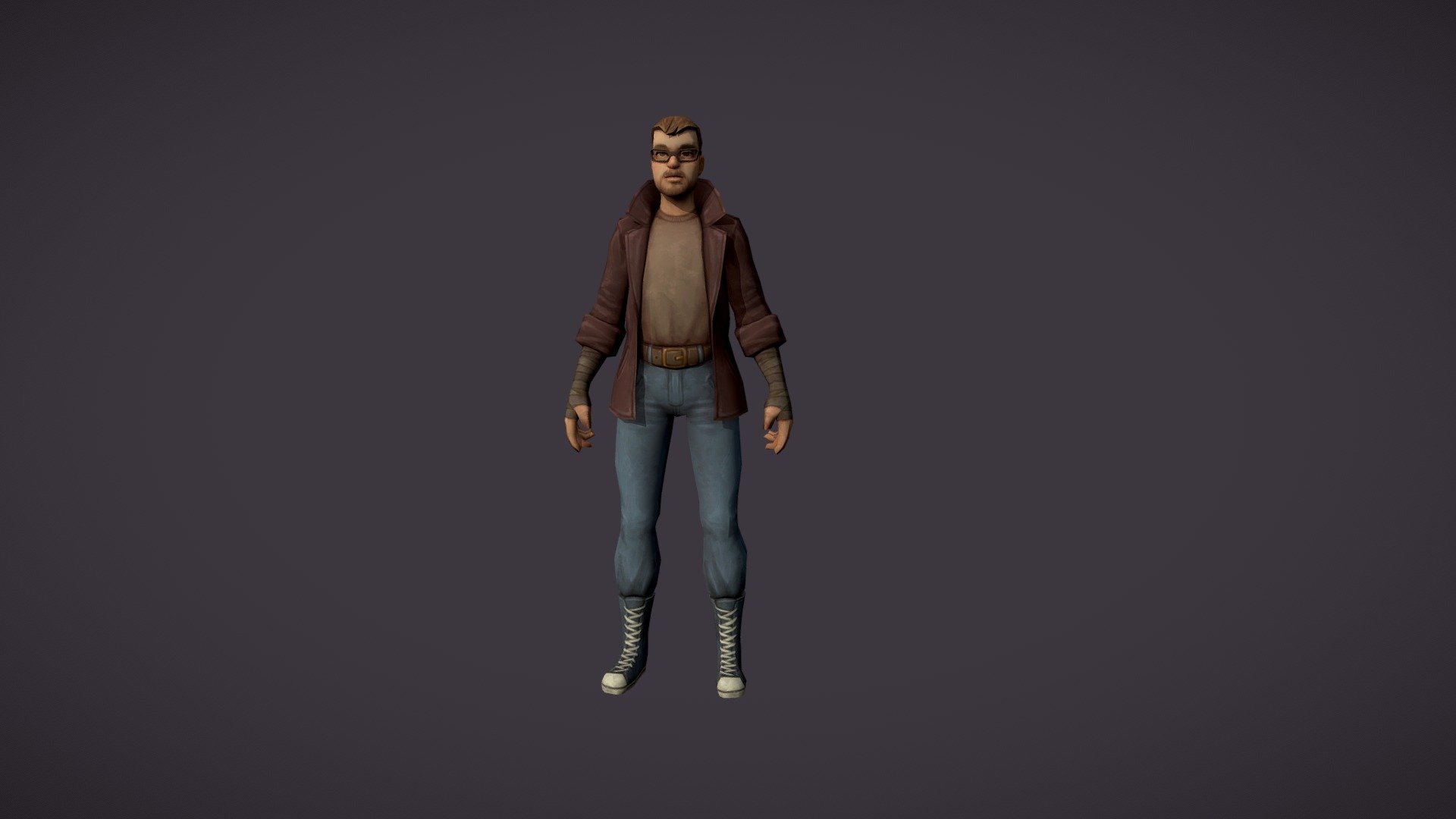 Fantasy modern man 3d model