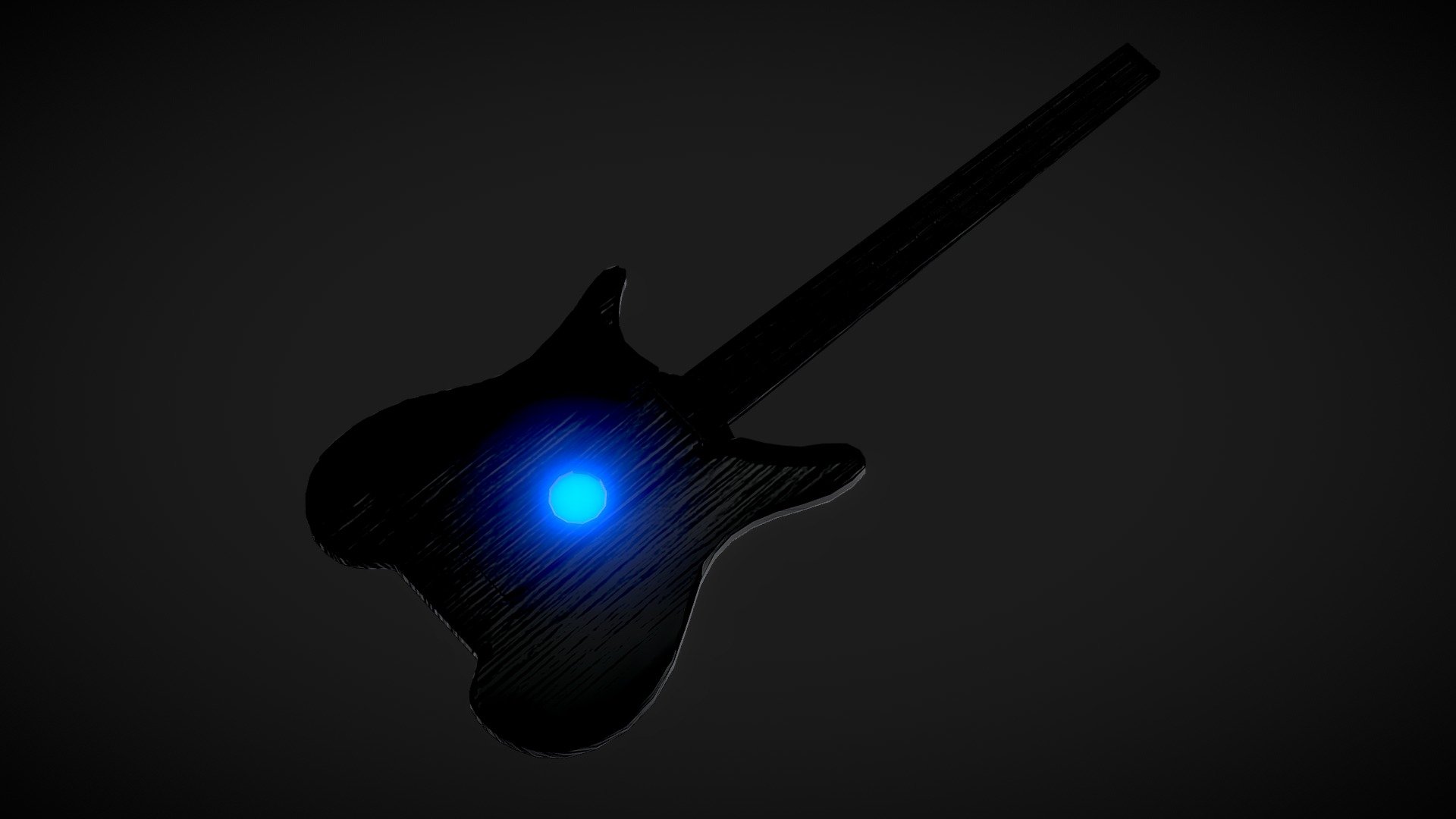 Futuristic guitar 3d model