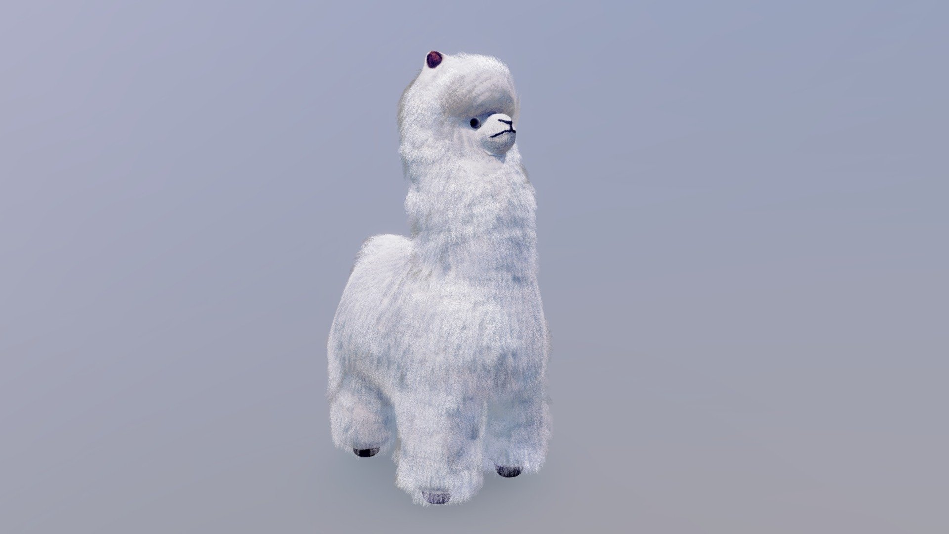 Llama stuffed animal 3d model