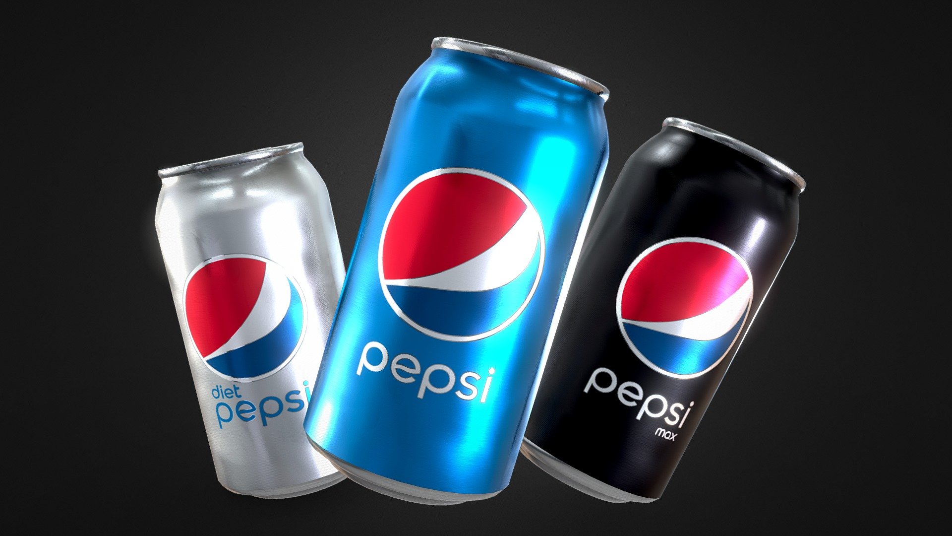 Pepsi Cans 3d model