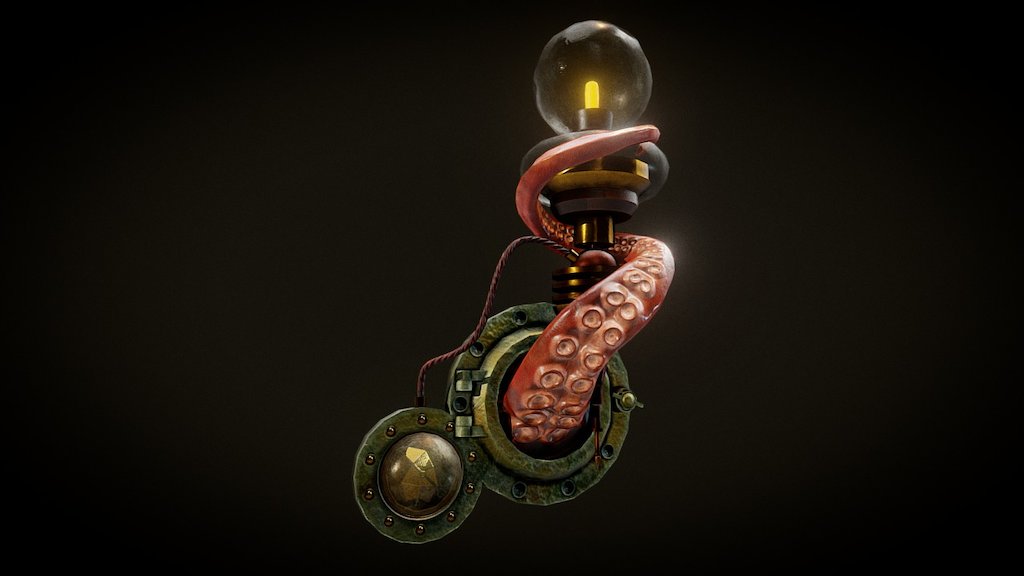 Tentacle Lamp 3d model