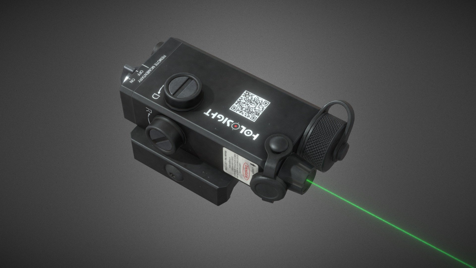 Holosight Aim Laser Sight PBR 3d model