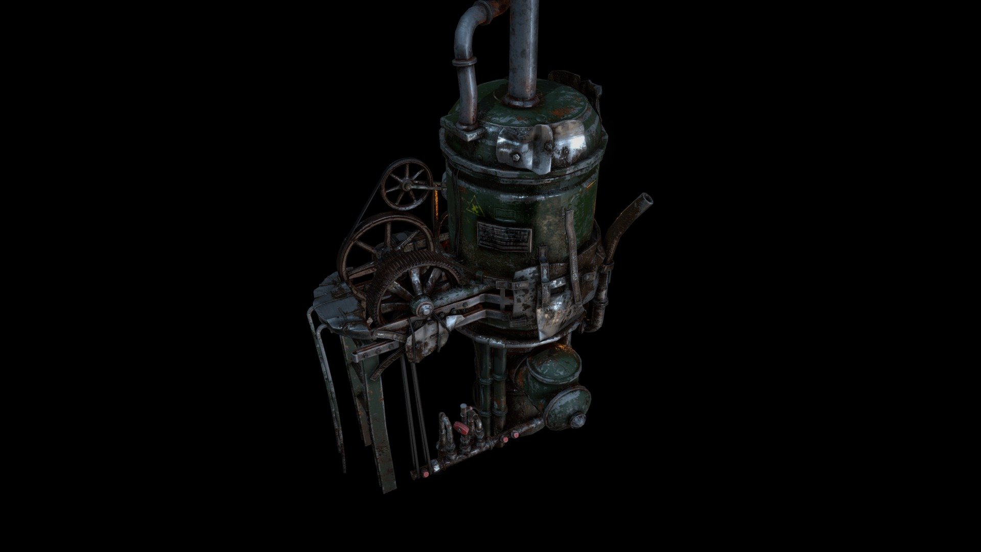 Postapocalyptic Industrial Prop 3d model