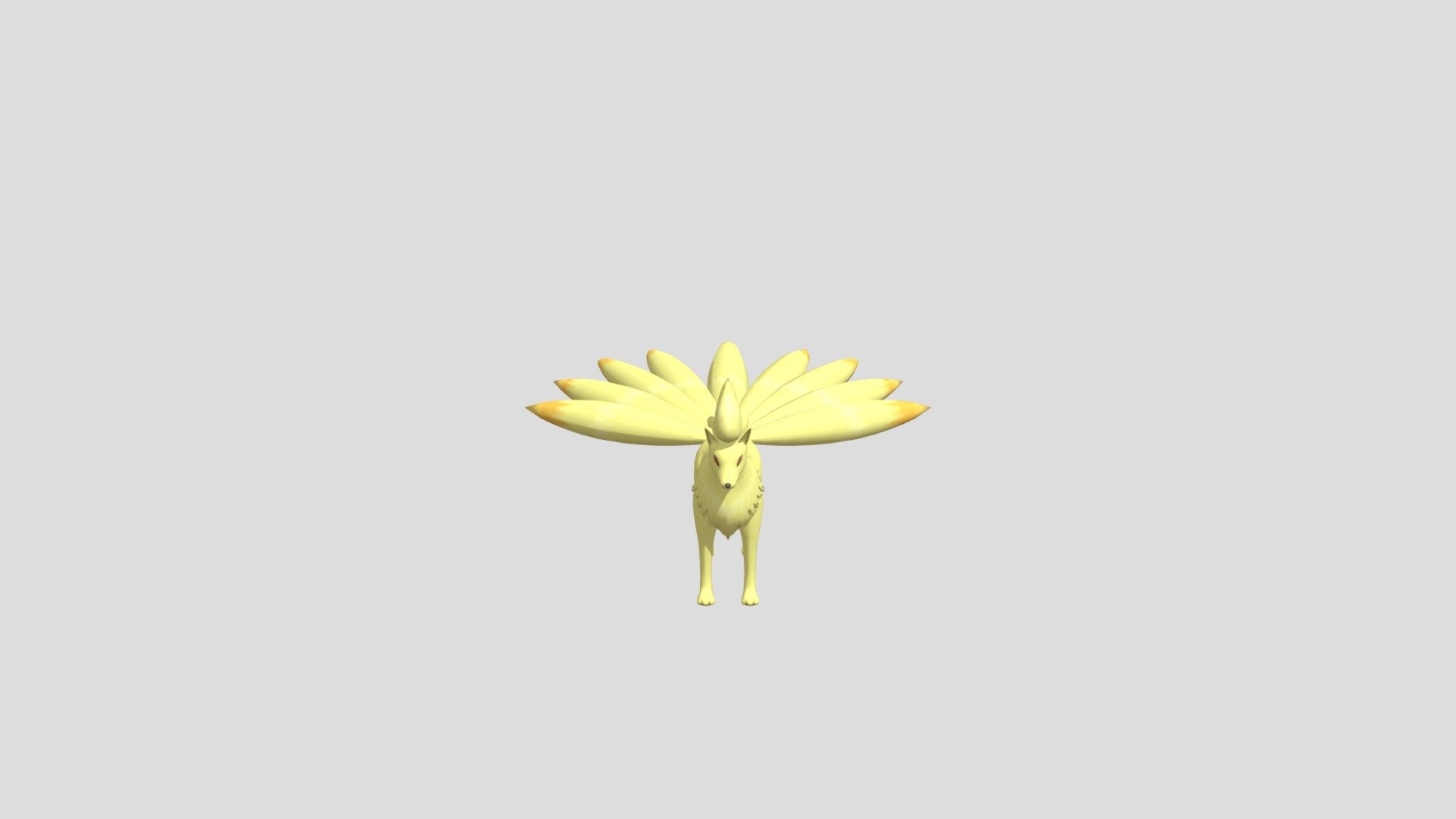 Ninetales 3d model