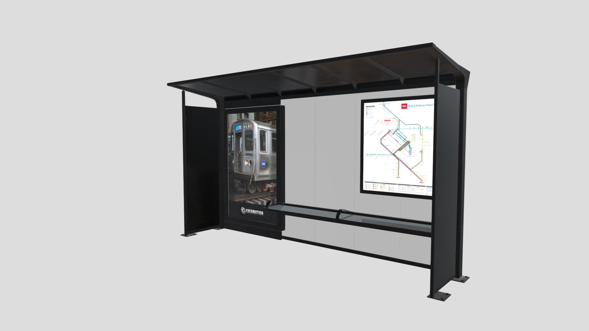 bus stop 31 AM211 Archmodel 3d model