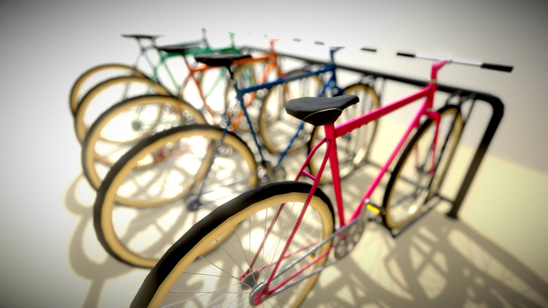 BICYCLE PARKING 3d model