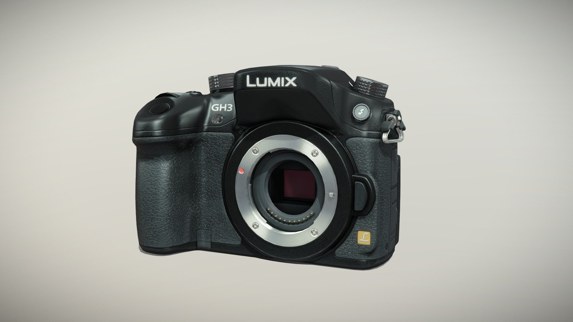 Panasonic Lumix DMC-GH3 mirrorless camera 3d model