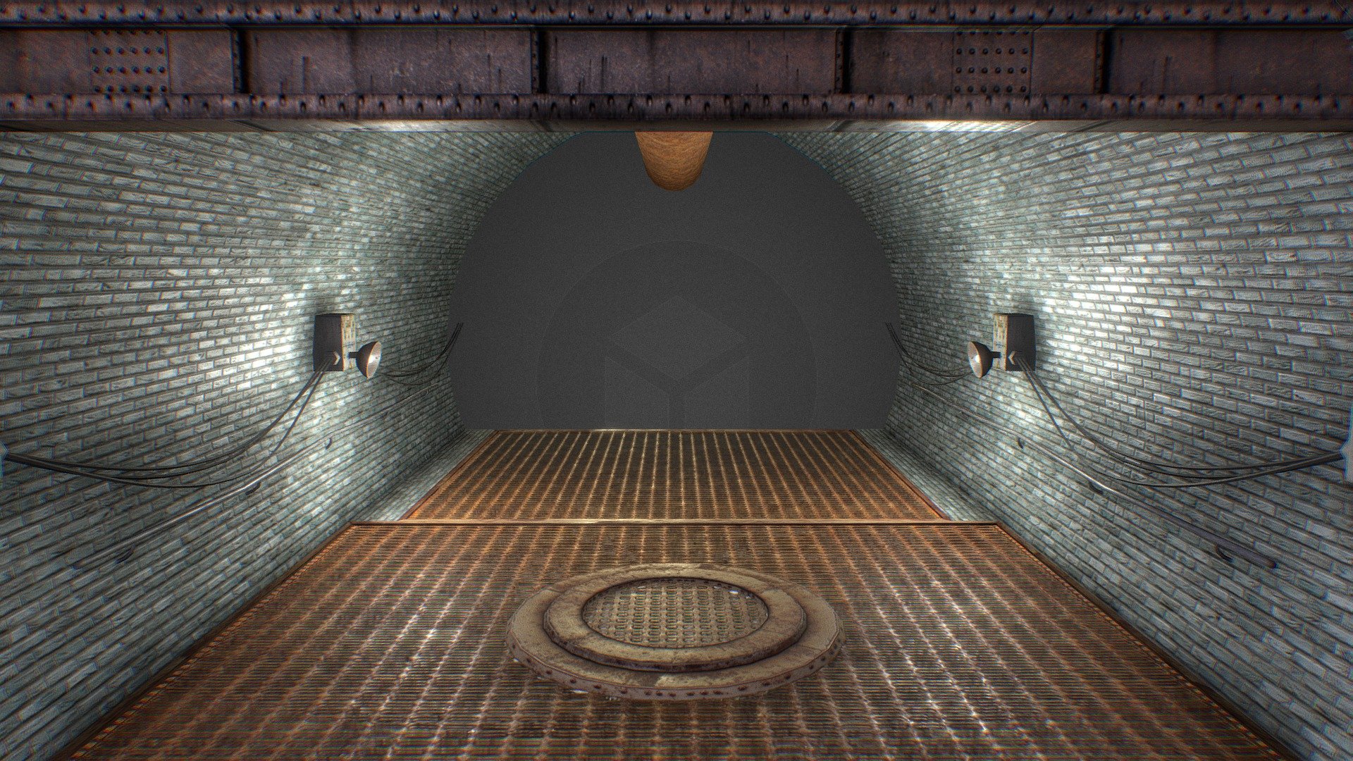 Sewer Straight Module 3d model