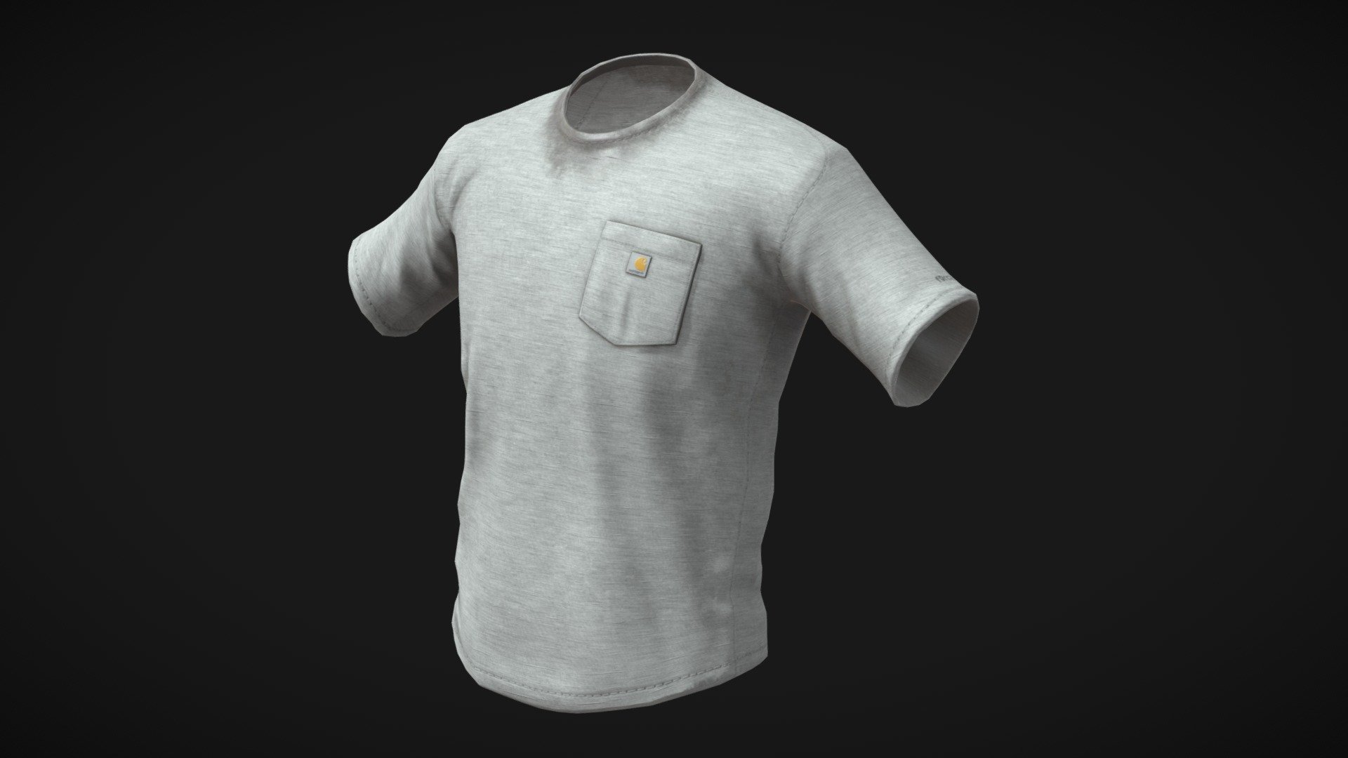 Sweaty Carhartt Relaxed Fit T-Shirt 3d model