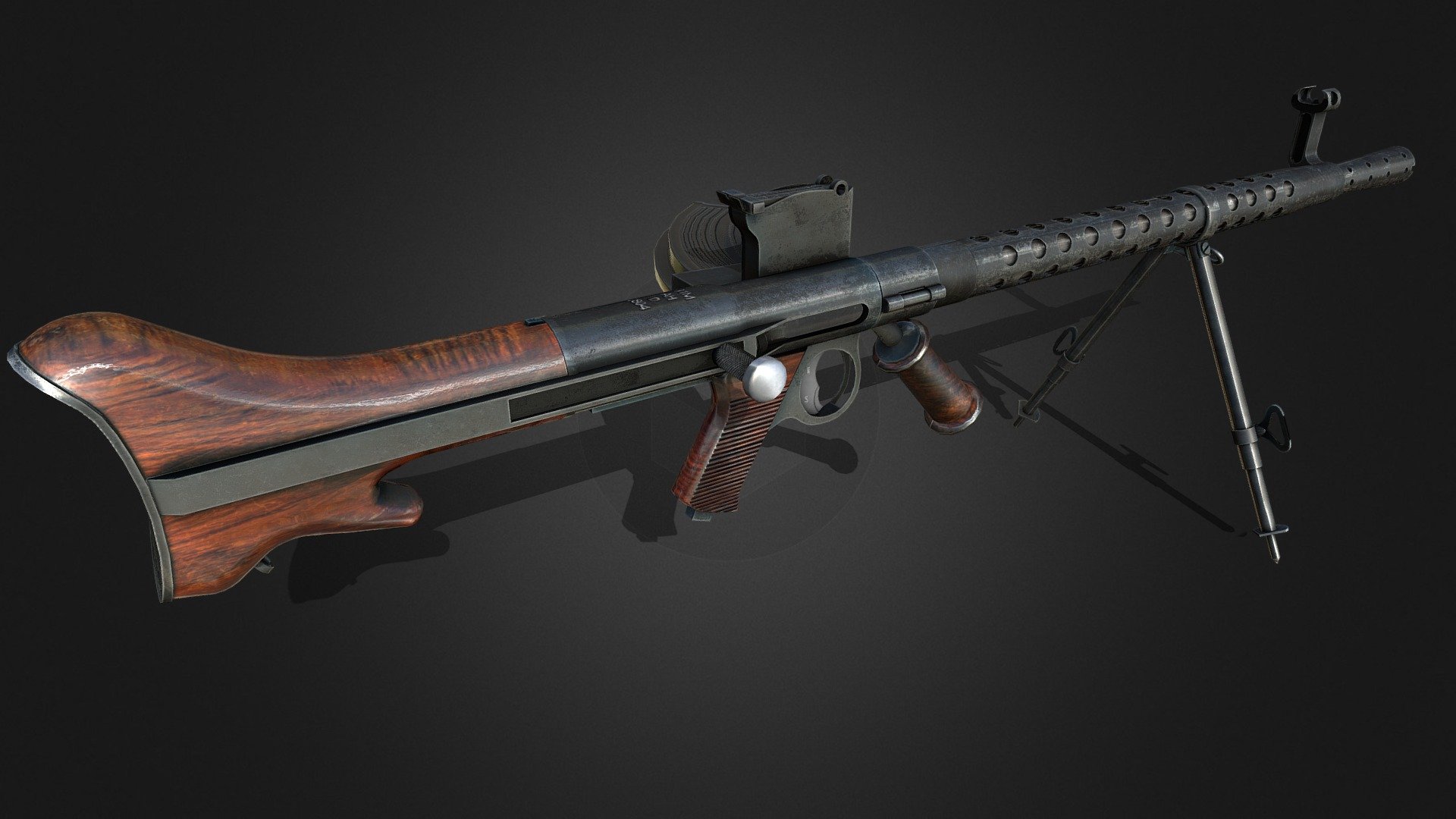 31M (MG30, Solothurn S2-200, Maschinengewehr30) 3d model