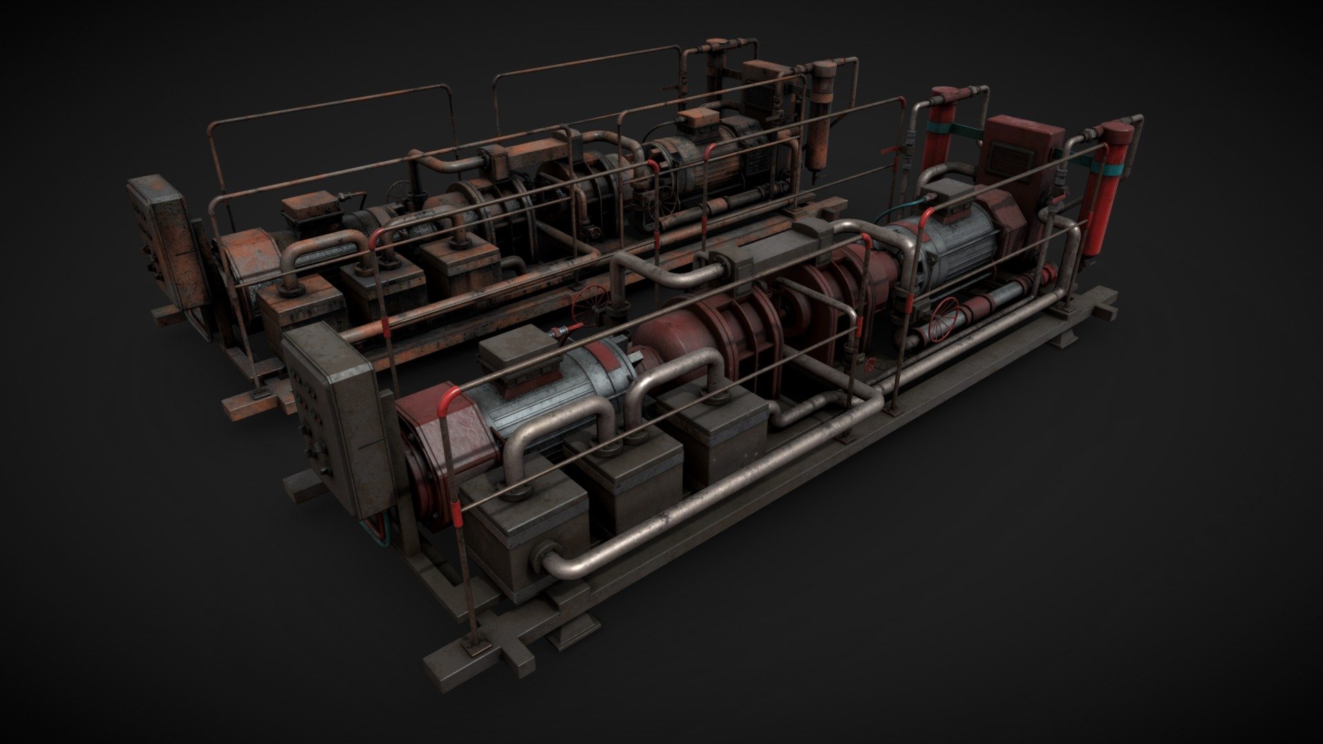 Machinery device 3d model