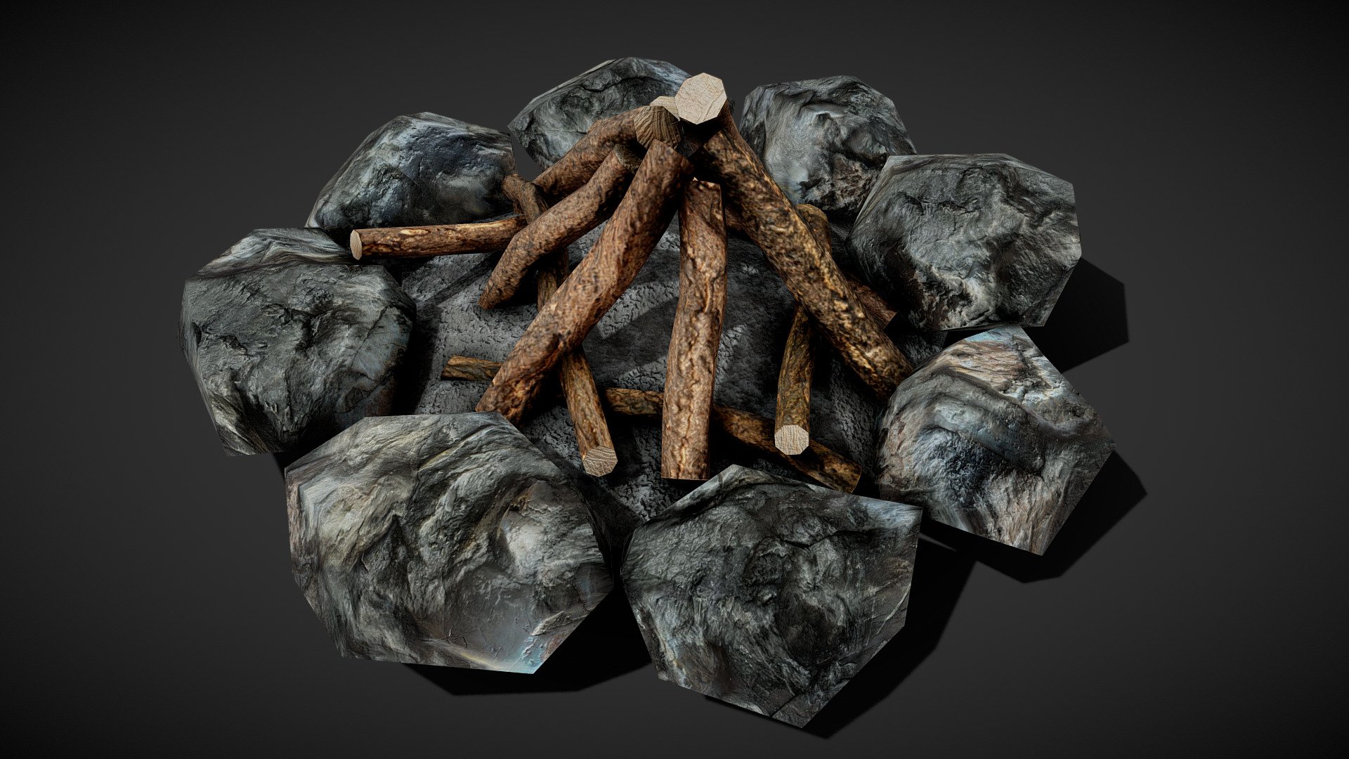 Campfire 3d model