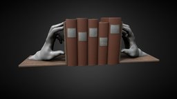 Hands_02 bookends (3dprint)