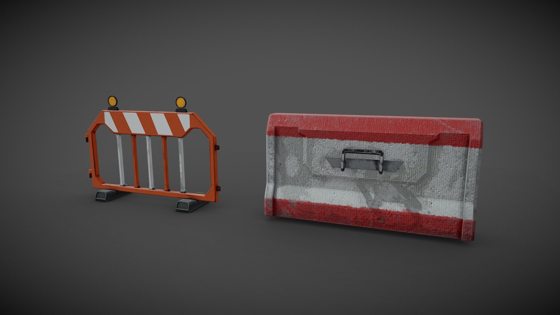 Traffic Barrier 3d model