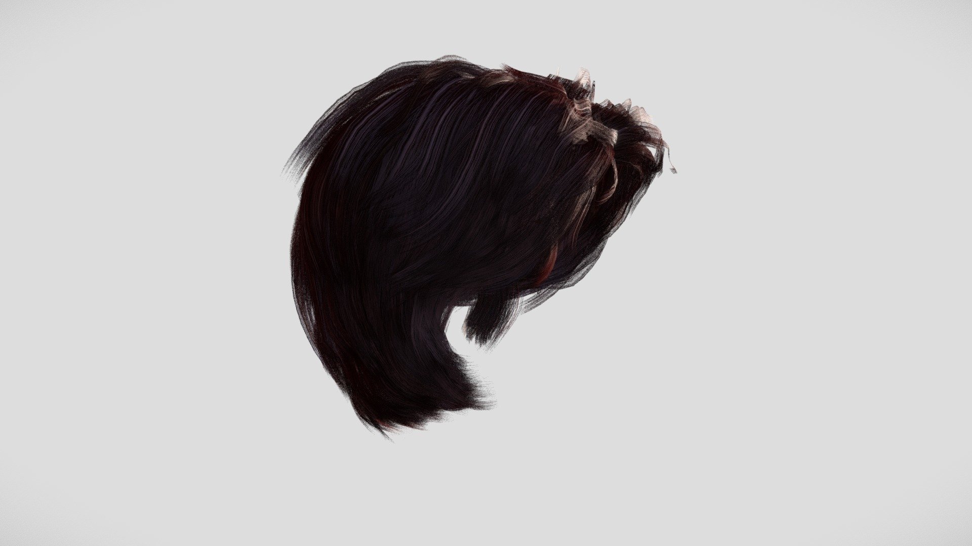 Hair Female 3d model