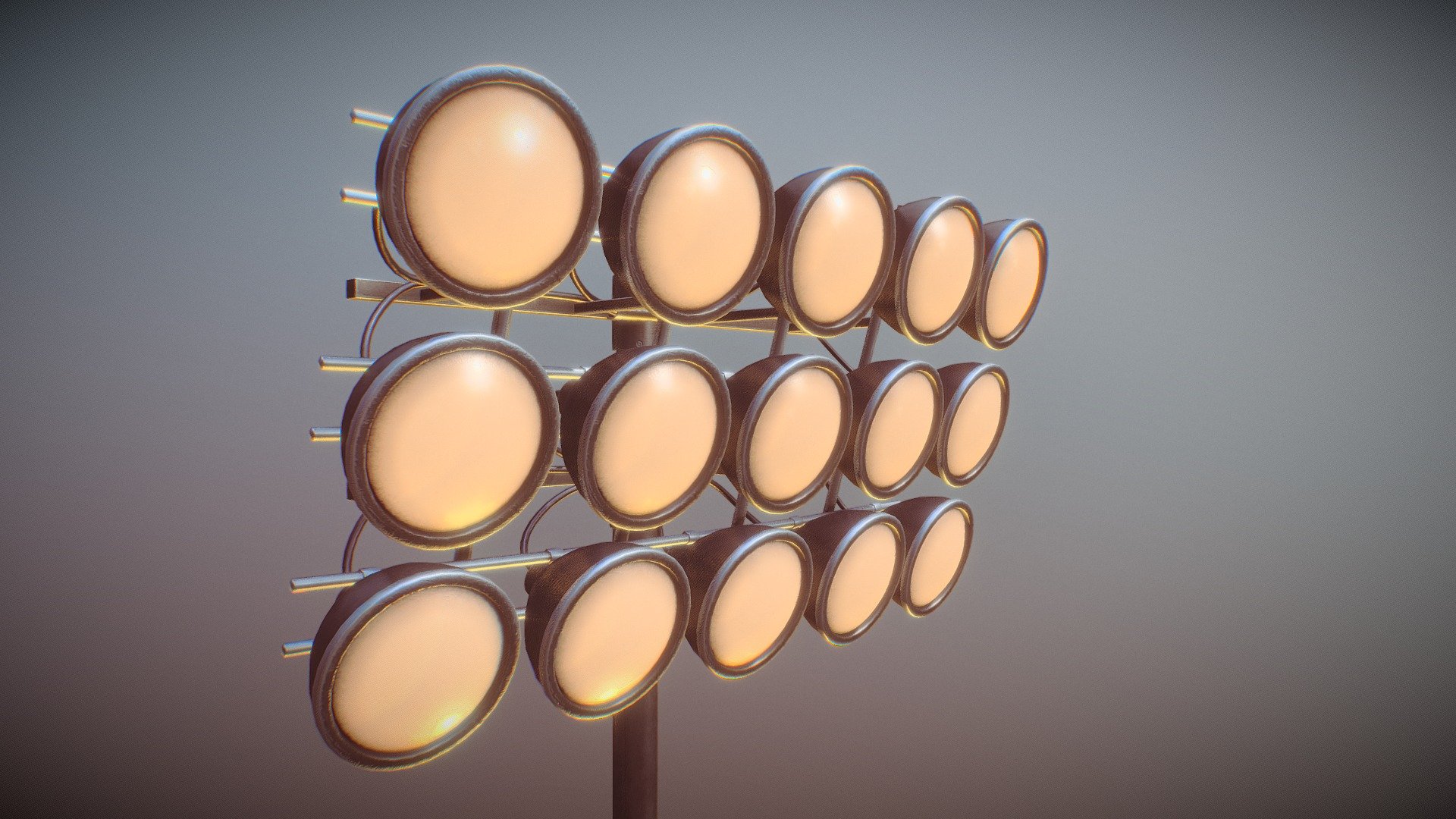 Flood Light 3d model