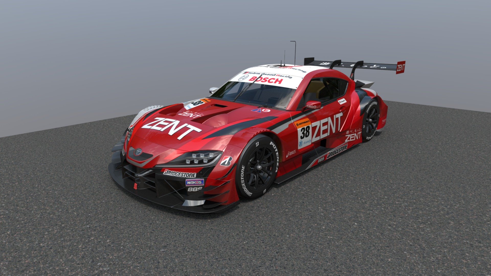 Toyota Gr Supra GT500 3d model