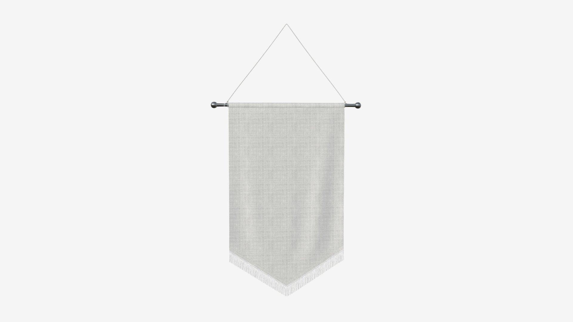 Wall pennant medium 3d model