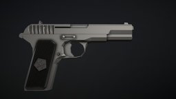 Low-Poly TT-33 Tokarev