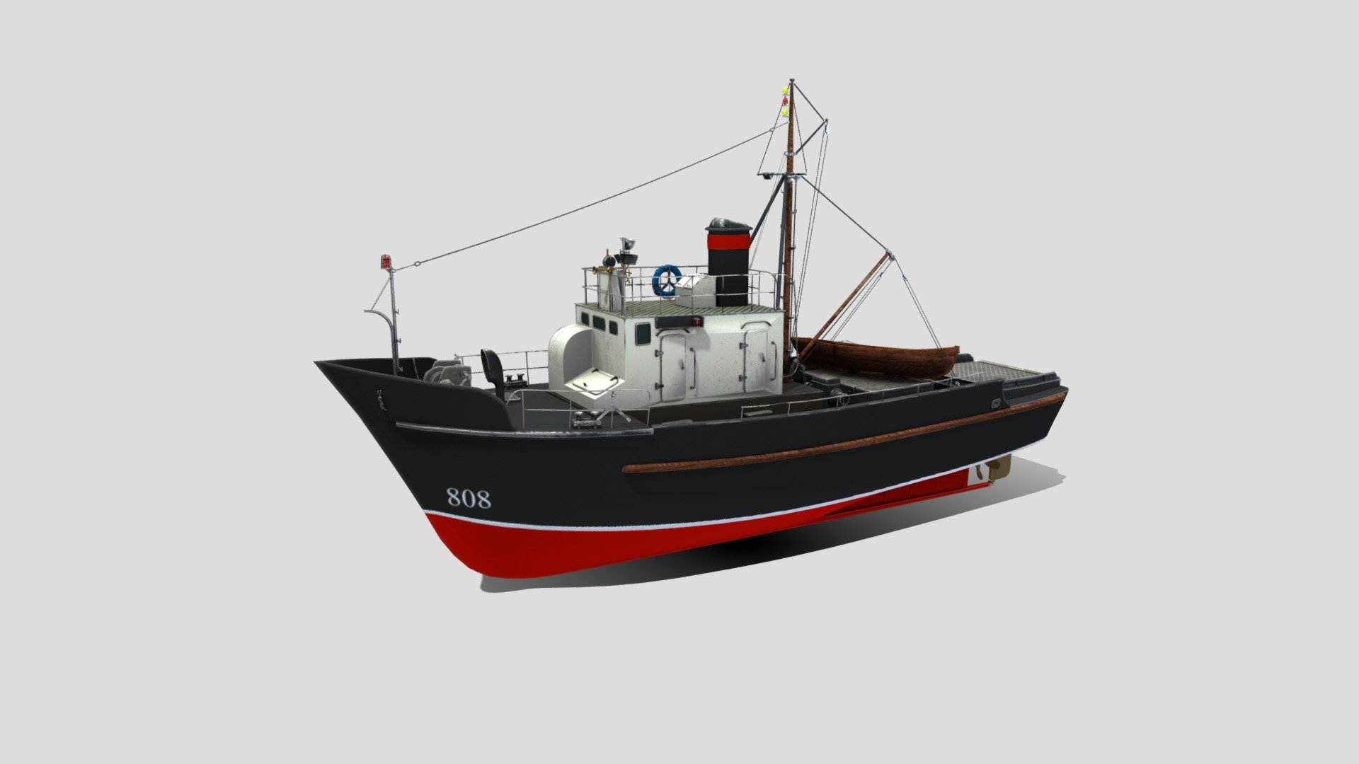 Fishing Boat 3d model