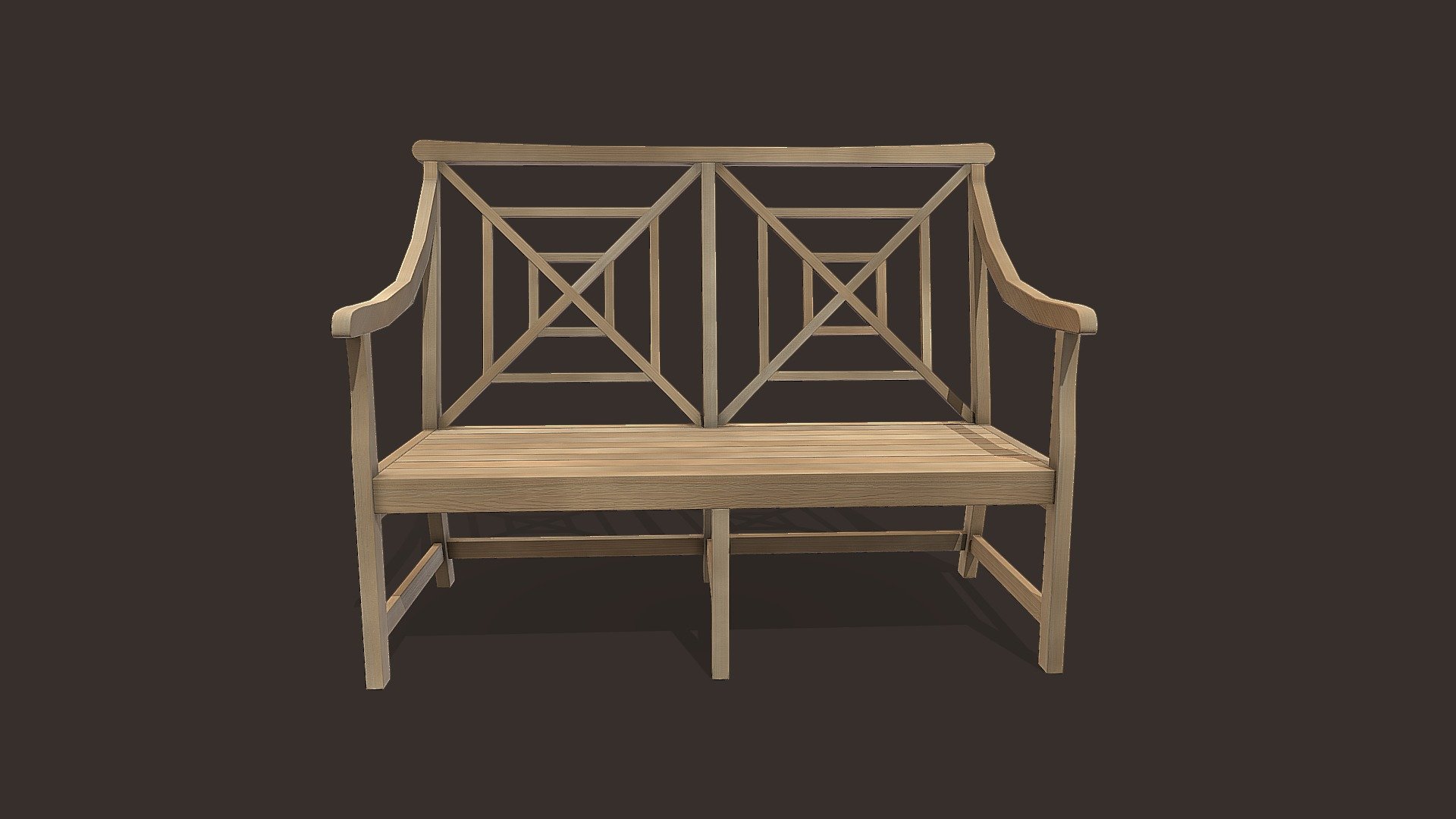 Garden Bench 3d model