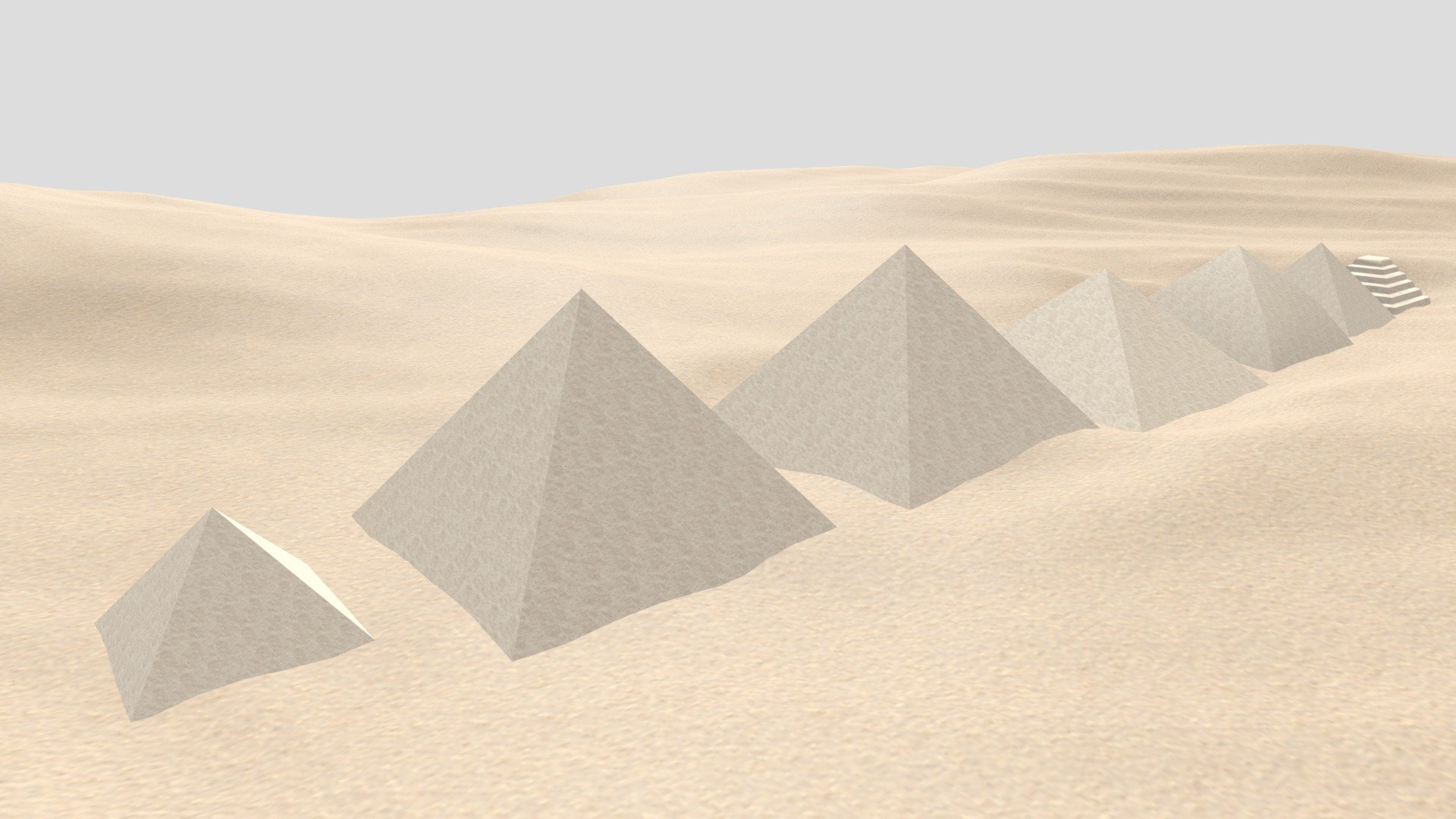 Monumental Pyramids of the 3rd and 4th Dynasties 3d model