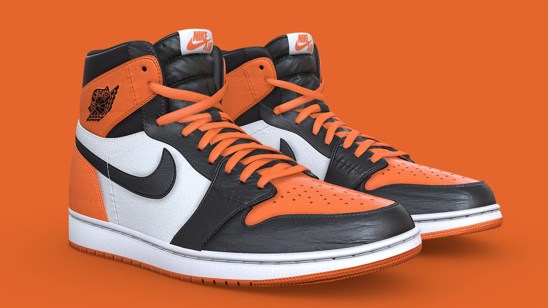 Jordan 1 Shattered Backboard Game Ready 3d model