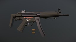 Low-Poly H&K MP5 (as used by SAS)