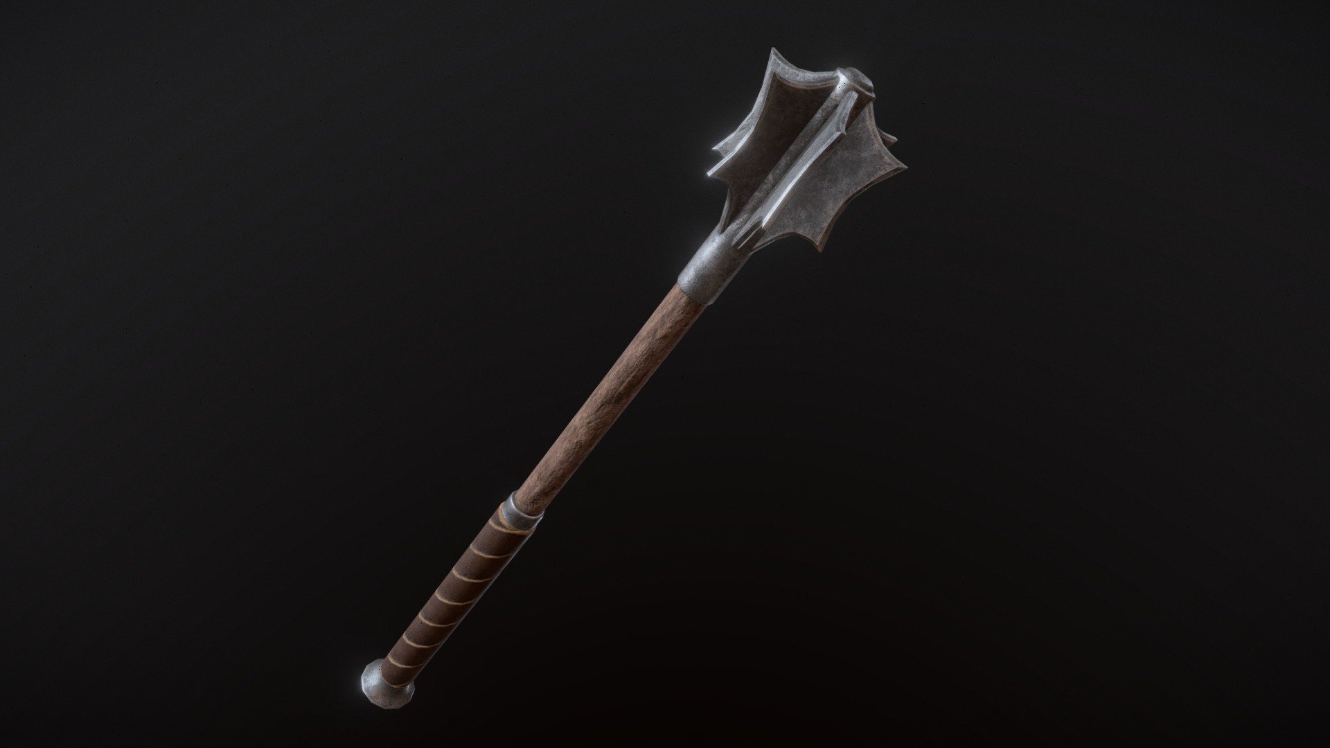 Medieval Mace realistic 3d model