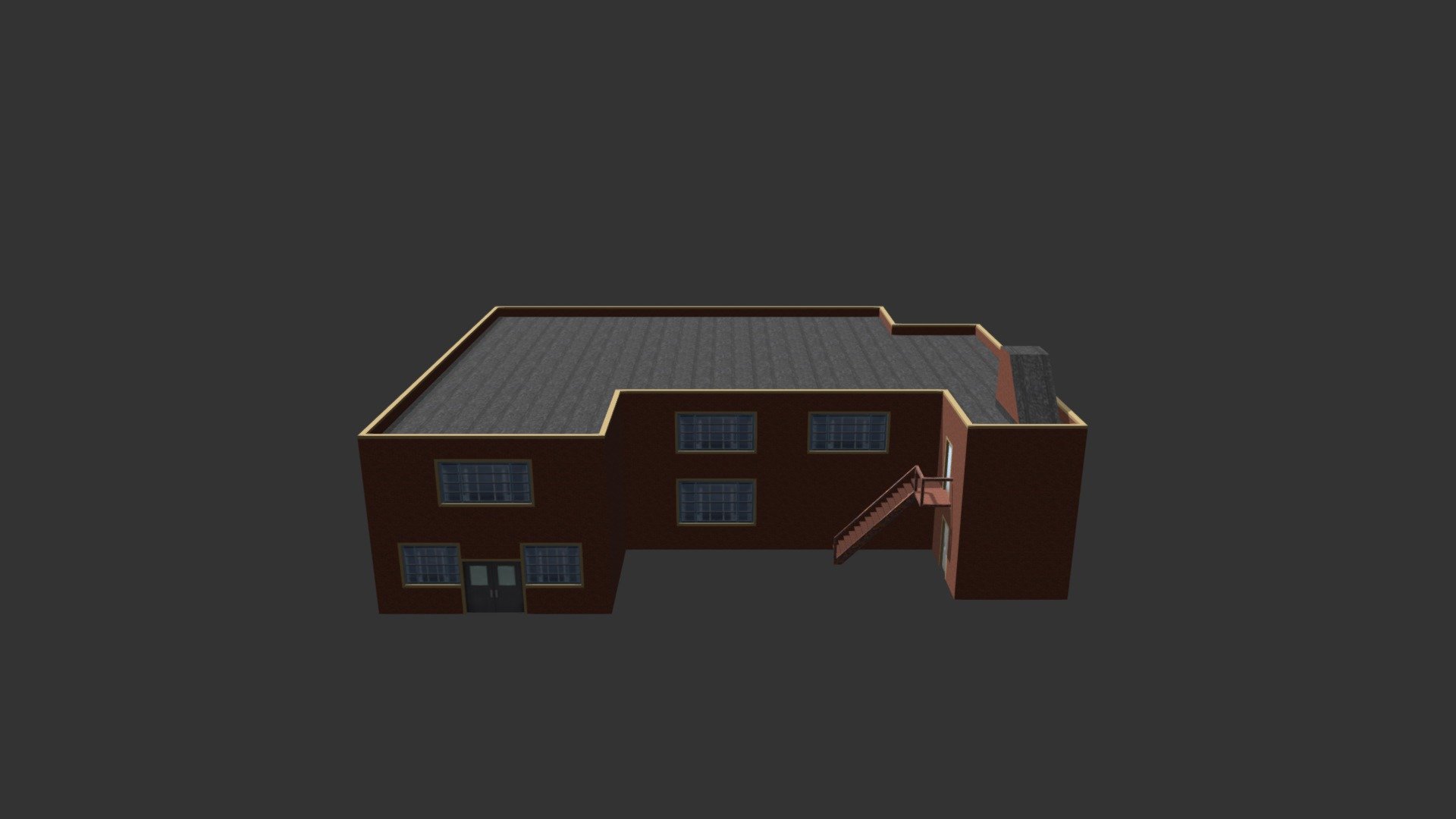 Factory Building 33 3d model