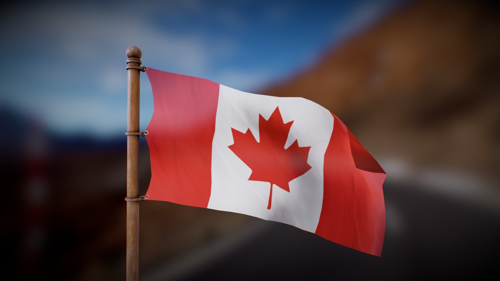 Canada Flag 3d model