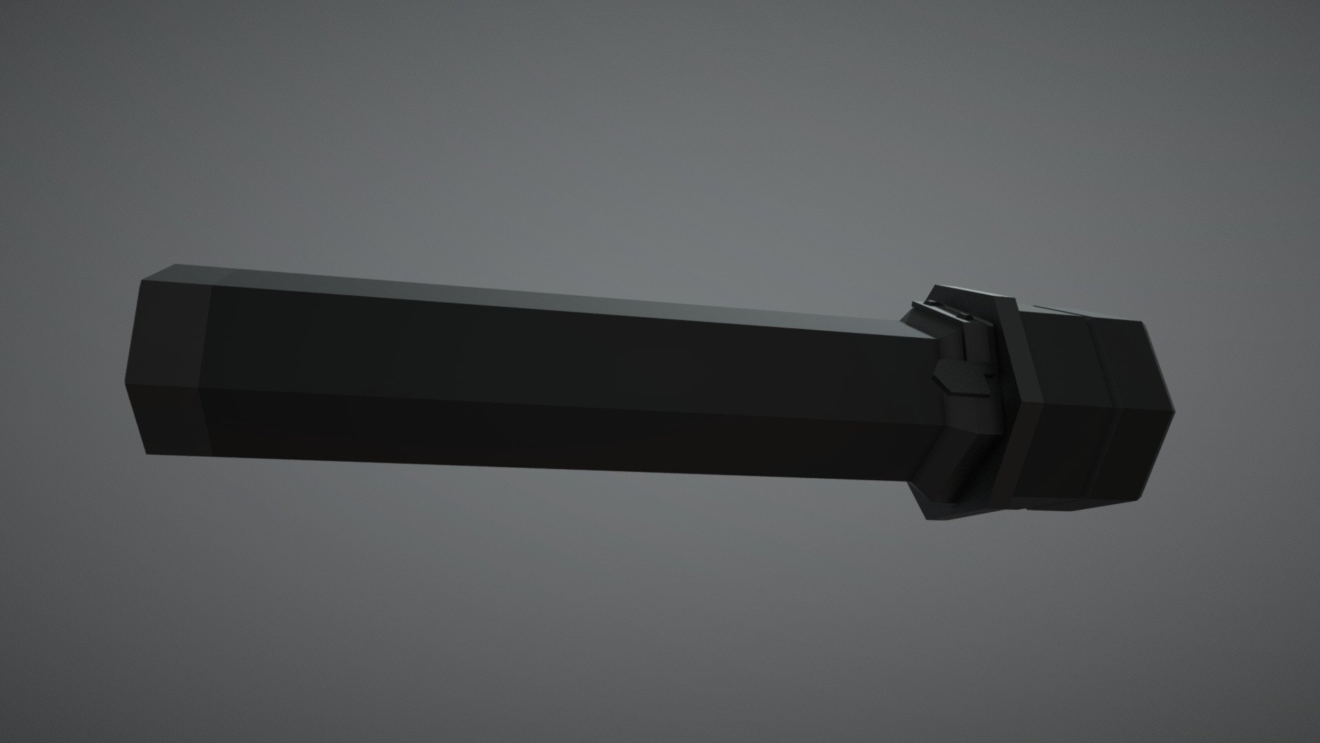 Low-Poly PBS-1 suppressor 3d model