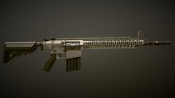 Low-Poly KAC SR-25 Delta-Force Carbine