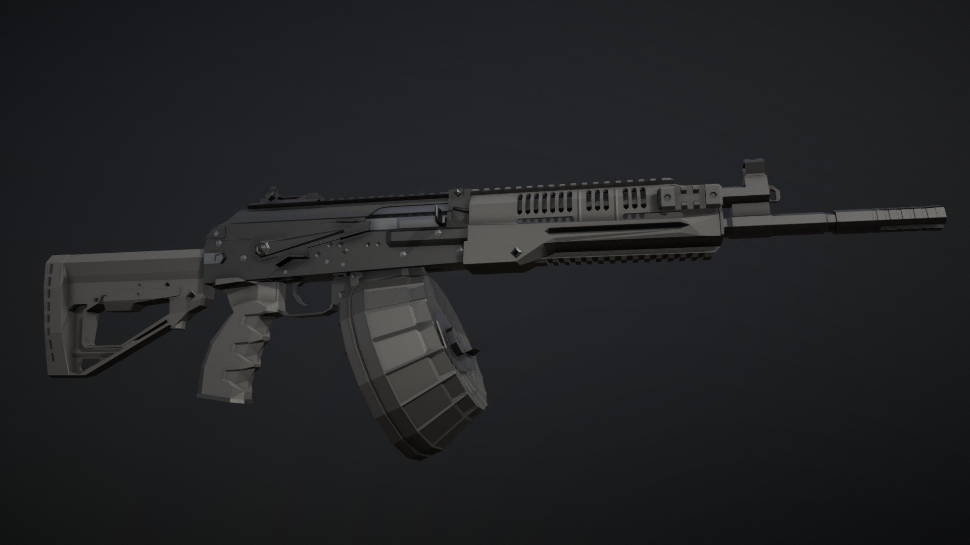 Low-Poly RPK-16 3d model