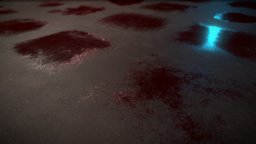 Pool of Blood Low Poly Planes