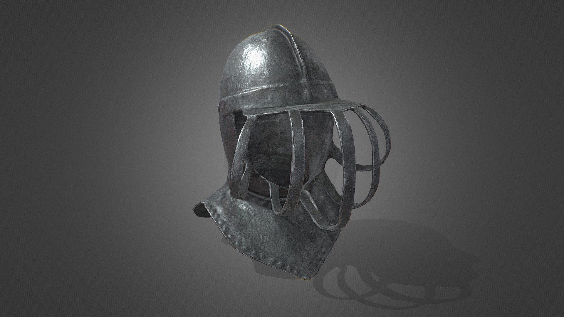 Low Poly Saxilby Memorial Helmet 3d model