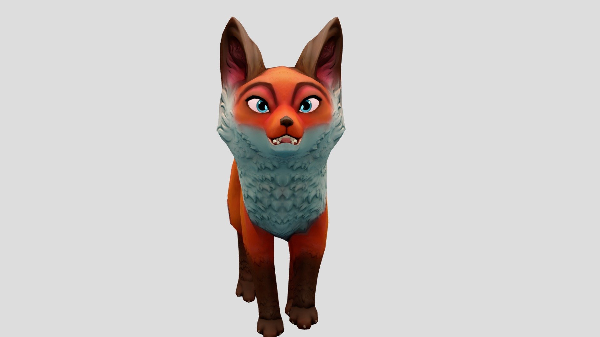 Fox 3d model