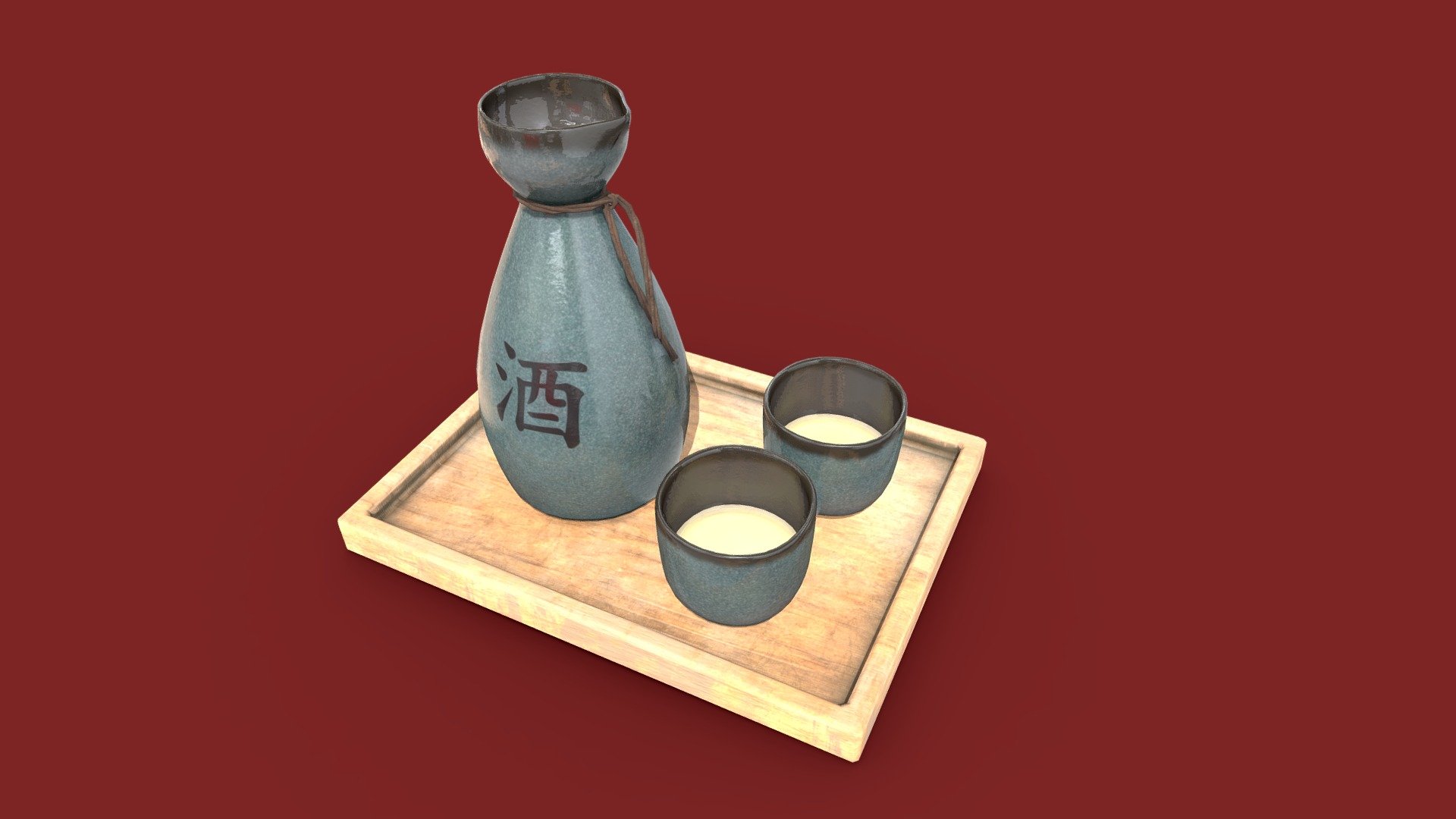 Sake 3d model