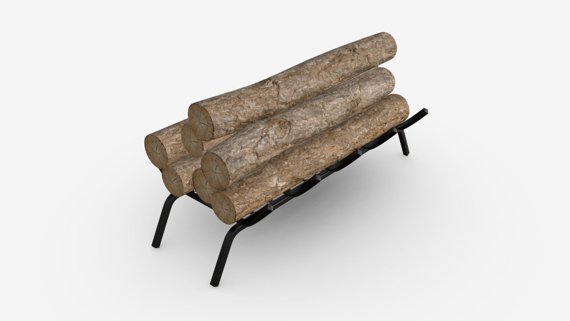 Iron Fireplace Log Holder Brinkdale 3d model